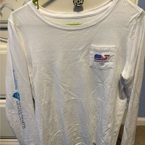 Vineyard Vines Boston Race Day White Tee
